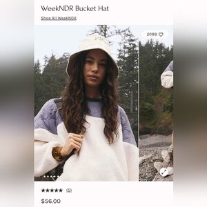 Free People Cream Bucket Hat